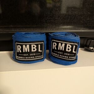 RMBL Blue Boxing Hand Wraps